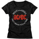 Acdc-Noise Pollution-Black Ladies S/S T-Shirt - Black
