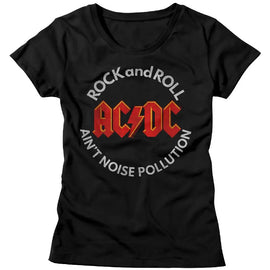 Acdc-Noise Pollution-Black Ladies S/S T-Shirt - Black