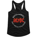 Acdc-Noise Pollution-Black Ladies Slimfit Racerback-S - Black