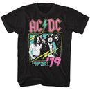 Acdc-Neon Highway-Black Adult S/S T-Shirt - Black