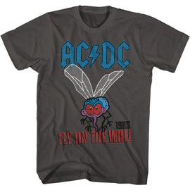 Acdc-Fly On The Wall-Smoke Adult S/S T-Shirt - Smoke
