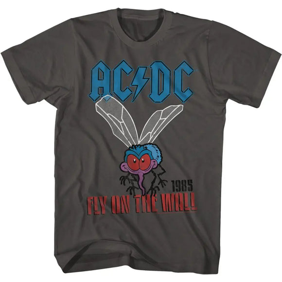 Acdc-Fly On The Wall-Smoke Adult S/S T-Shirt - Smoke
