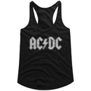Acdc-Patch-Black Ladies Slimfit Racerback-S - Black
