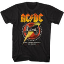 Acdc-Cannon Lightning-Black Adult S/S T-Shirt - Black