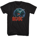 Acdc-Fly Earth-Black Adult S/S T-Shirt - Black