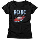 Acdc-Razors Edge-Black Ladies S/S T-Shirt - Black