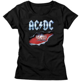 Acdc-Razors Edge-Black Ladies S/S T-Shirt - Black