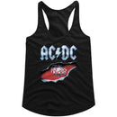 Acdc-Razors Edge-Black Ladies Slimfit Racerback-S - Black