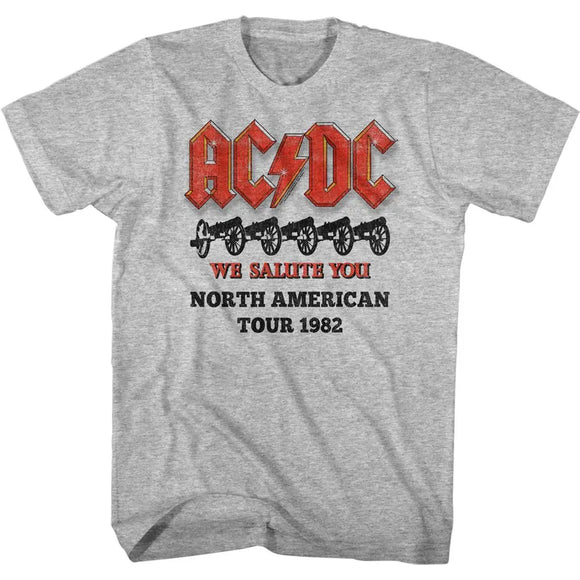Acdc-Cannons Salute-Graphite Heather Adult S/S T-Shirt - Graphite Heather