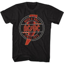 Acdc-Rd And Yel Neon-Black Adult S/S T-Shirt - Black