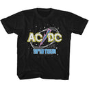 Acdc-Acdc 1978 Tour-Black Youth S/S T-Shirt (7-8) - Black