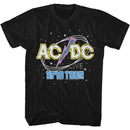 Acdc-1978 Tour-Black Adult S/S T-Shirt - Black