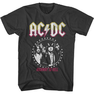 Acdc Acdc Circle Stars Adult T-Shirts