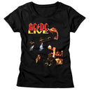 Acdc-Acdc Live-Black Ladies S/S T-Shirt - Black