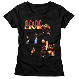 Acdc-Acdc Live-Black Ladies S/S T-Shirt - Black