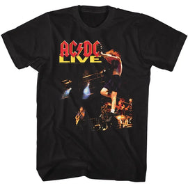 Acdc-Acdc Live-Black Adult S/S T-Shirt - Black