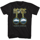 Acdc-Acdc Family Jewels-Black Adult S/S T-Shirt - Black