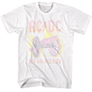 Acdc-Acdc Flame Cannon-White Adult S/S T-Shirt - White