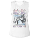 Acdc-Acdc Those About To Rock Tour-White Ladies Muscle Tank S - White