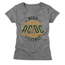 Acdc-High Voltage-Deep Heather Ladies S/S T-Shirt - Deep Heather