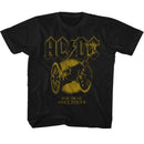 Acdc-Acdc Monochrome Ftatr-Black Toddler S/S T-Shirt-3T - Black