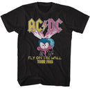 Acdc-Acdc Large Fly-Black Adult S/S T-Shirt - Black