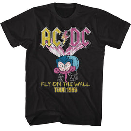 Acdc-Acdc Large Fly-Black Adult S/S T-Shirt - Black