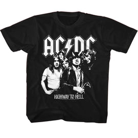 Acdc-Acdc Bw Highway Photo-Black Toddler S/S T-Shirt-2T - Black
