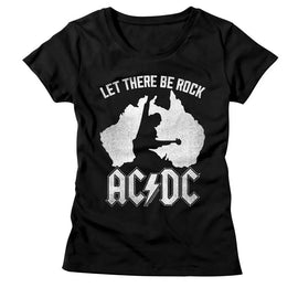 Acdc-Australia-Black Ladies S/S T-Shirt - Black