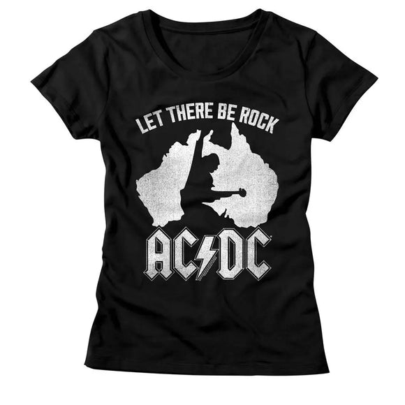 Acdc-Australia-Black Ladies S/S T-Shirt - Black