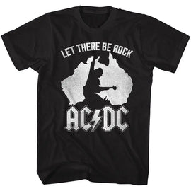 Acdc-Australia-Black Adult S/S T-Shirt - Black