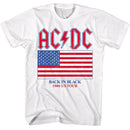 Acdc-Acdc Us Tour-White Adult S/S T-Shirt - White