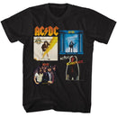 Acdc-Acdc Multi Albums-Black Adult S/S T-Shirt - Black