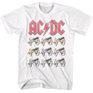 Acdc Acdc Multi Color Cannons Adult T-Shirts