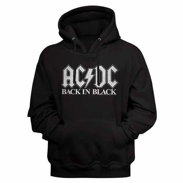 ACDC Back In Blk2 Black Hooded Sweatshirt