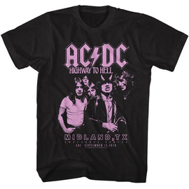 Acdc-Acdc Midland Tx-Black Adult S/S T-Shirt - Black