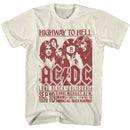 Acdc-Acdc Long Beach Ca-Natural Adult S/S T-Shirt - Natural