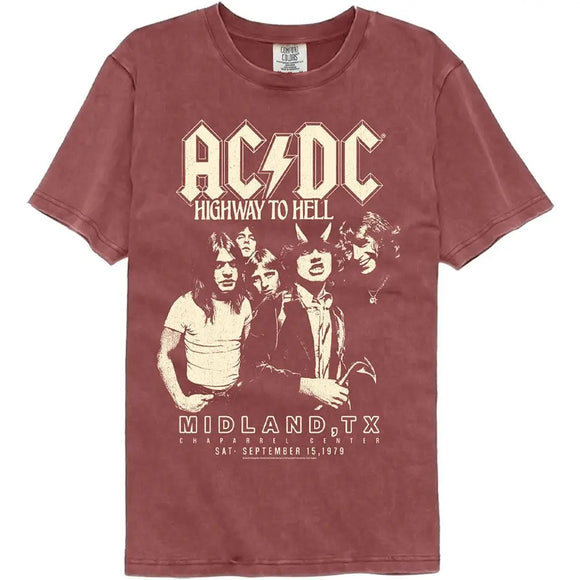 Acdc-Acdc Hth Texas-Brick Adult S/S Comfort Color T-Shirt - Brick