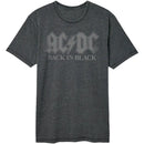 Acdc-Acdc Bib Logo-Black Adult S/S Vintage Wash T-Shirt - Black