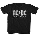 Acdc-Back In Black 2-Black Toddler S/S T-Shirt-2T - Black