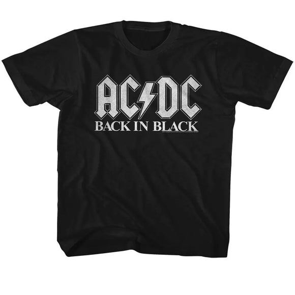 Acdc-Back In Black 2-Black Toddler S/S T-Shirt-2T - Black
