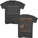 Acdc Acdc Europe 1980 Adult T-Shirts