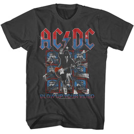 Acdc-Acdc Americana Blow Up Video-Smoke Adult S/S T-Shirt - Smoke