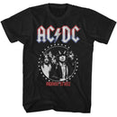 Acdc-Acdc Americana Star Circle-Black Adult S/S T-Shirt - Black