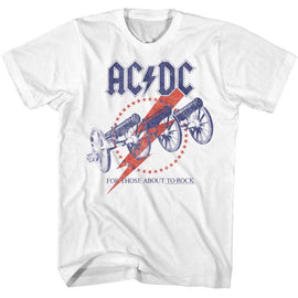 Acdc-Acdc Canon Recolor-White Adult S/S T-Shirt - White