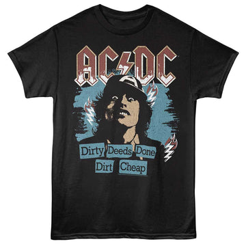 ACDC Dirty Deeds Graphic Black Adult T-Shirt
