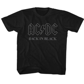 Acdc-Backinblack3-Black Toddler S/S T-Shirt-2T - Black