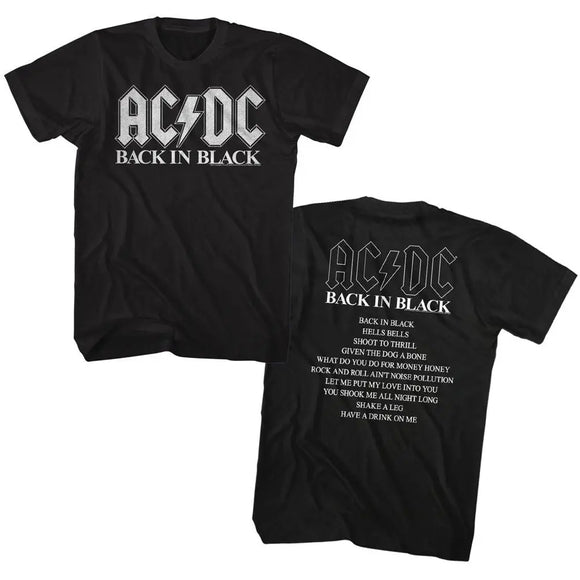 Acdc-Bnb Album-Black Adult S/S T-Shirt ***F&B*** - Black