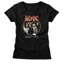 Acdc-Highway To Hell Tricolor-Black Ladies S/S T-Shirt - Black