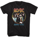 Acdc-Highway To Hell Tricolor-Black Adult S/S T-Shirt - Black